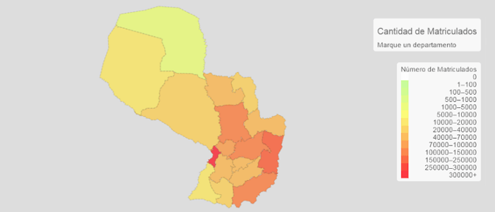 Mapa matriculados